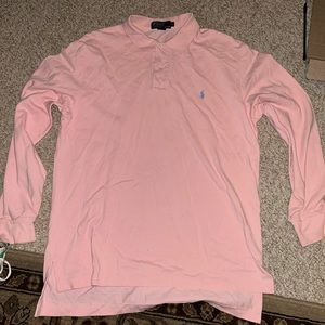 Men’s Long Sleeve Collared Polo Ralph Lauren Shirt (L)